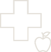 First Aid symbol and apple - Health & Nutrition