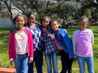 girls on fieldtrip